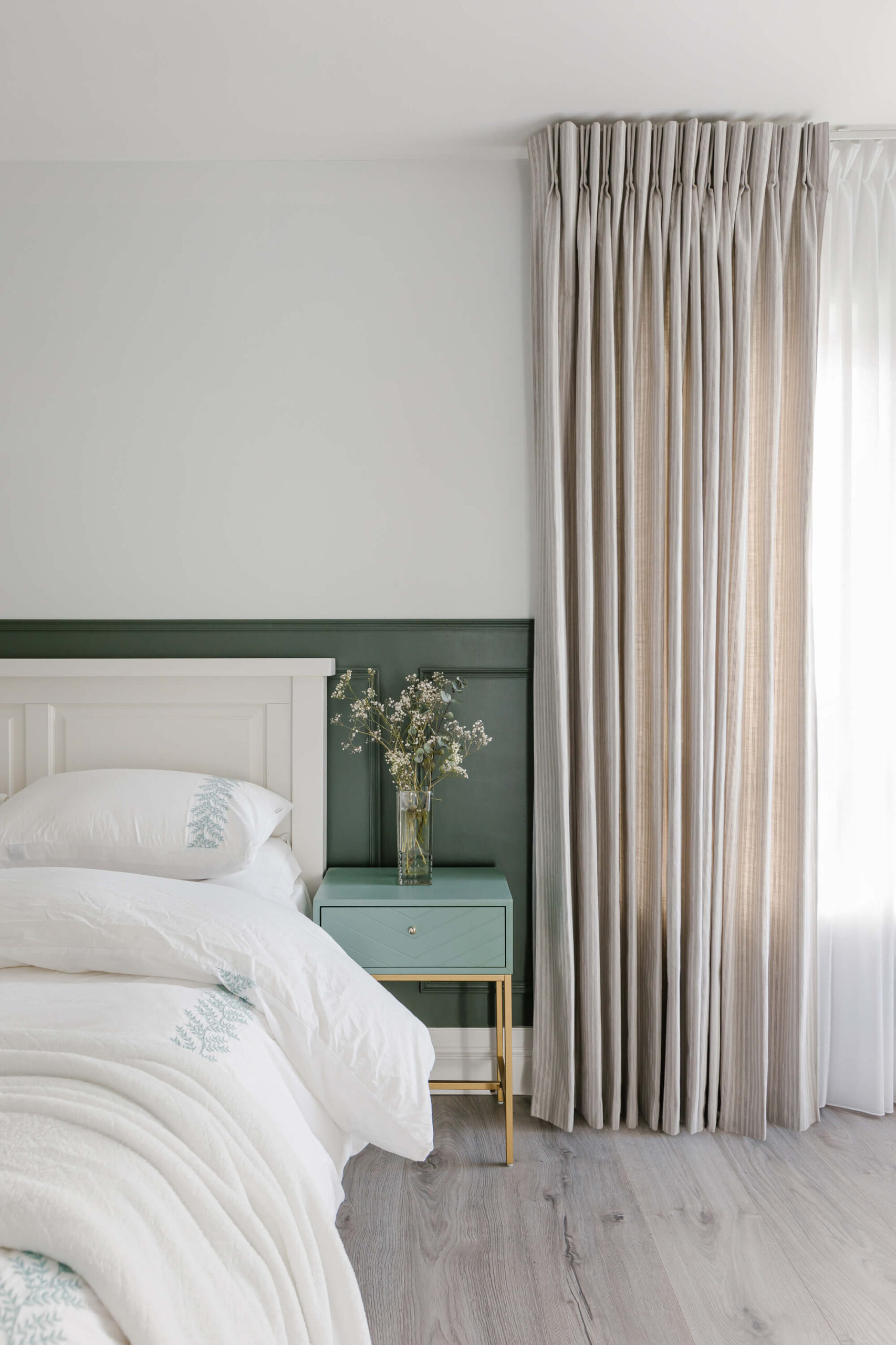 Simple voile curtains really freshen up a room for Spring