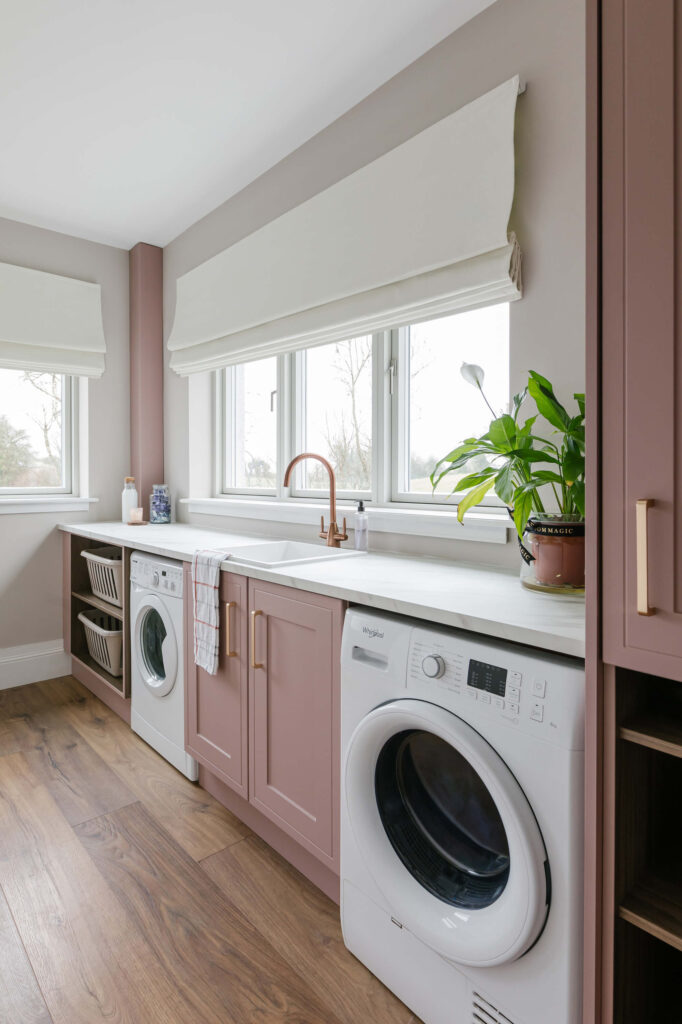Renovated kitchen featuring pastel colors and fresh flowers, inspiring ways to update your home for spring