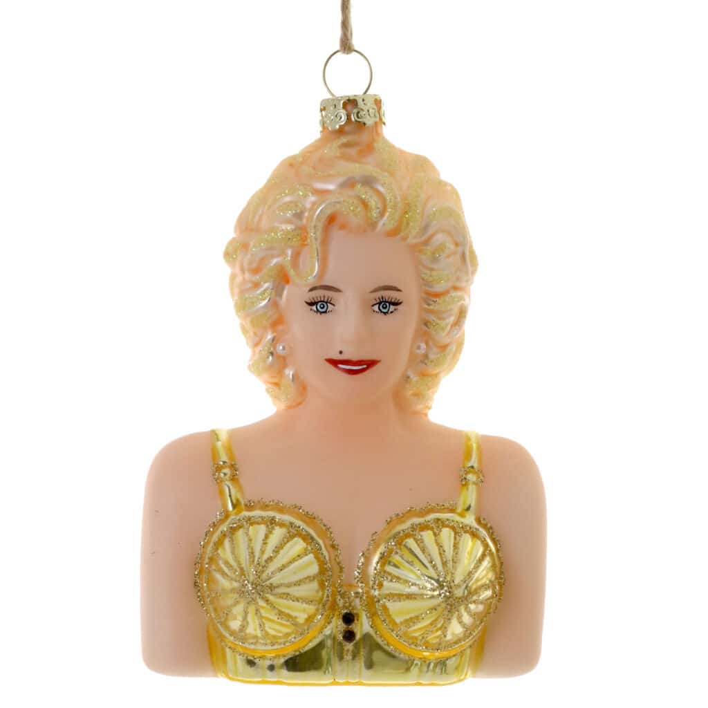 Madonna shaped Christmas bauble